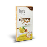 DERMA SHINE BODY WAX STRIPS 20strips HONEY LEMON